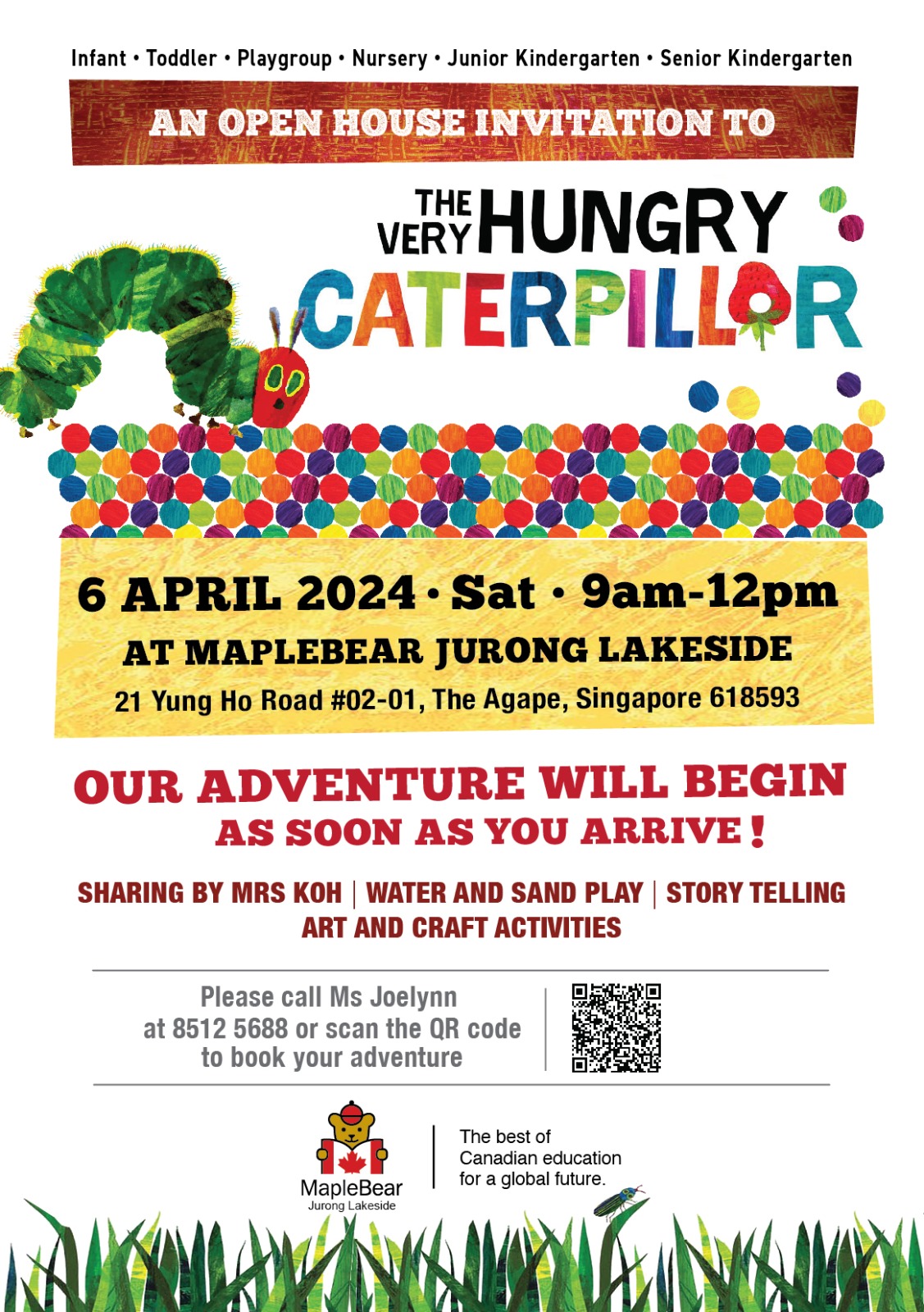 MapleBear Jurong Lakeside Open House Flyer